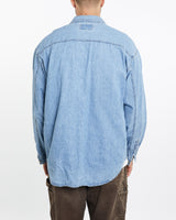 Vintage, 90s, Levi's, Denim, Button, Up, Shirt, The Real Deal, size extra large, colour Blue, newtown, sydney, australia, thrift store, opshop, preloved, secondhand, sustainable, retro, antique, 70s, 80s, 90s, 2000s, 00s, fashion, clothing, streetwear, trendy, garment, style, boutique, store, shop, archive, sale, cheap, best, top, Shirts