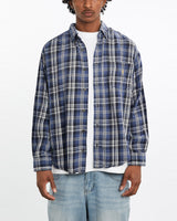 Vintage, 90s, Polo, Ralph, Lauren, Flannelette, Button, Up, Shirt, The Real Deal, size large, colour Navy, newtown, sydney, australia, thrift store, opshop, preloved, secondhand, sustainable, retro, antique, 70s, 80s, 90s, 2000s, 00s, fashion, clothing, streetwear, trendy, garment, style, boutique, store, shop, archive, sale, cheap, best, top, Shirts