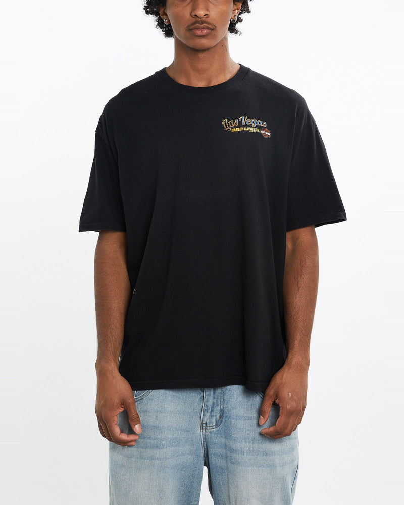 Harley, Davidson, Tee, The Real Deal, size large, colour Black, newtown, sydney, australia, thrift store, opshop, preloved, secondhand, sustainable, retro, antique, 70s, 80s, 90s, 2000s, 00s, fashion, clothing, streetwear, trendy, garment, style, boutique, store, shop, archive, sale, cheap, best, top, T-Shirts