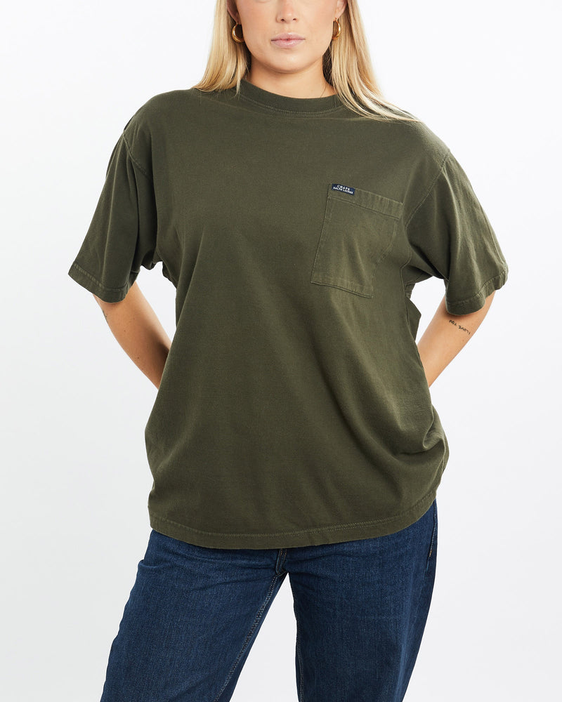 Vintage, Chaps, Ralph, Lauren, Pocket, Tee, The Real Deal, size medium, colour Green, newtown, sydney, australia, thrift store, opshop, preloved, secondhand, sustainable, retro, antique, 70s, 80s, 90s, 2000s, 00s, fashion, clothing, streetwear, trendy, garment, style, boutique, store, shop, archive, sale, cheap, best, top, T-Shirts