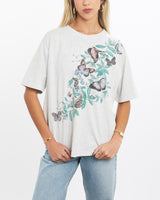 Vintage, 90s, Butterfly, Wildlife, Tee, The Real Deal, size extra small, colour Grey, newtown, sydney, australia, thrift store, opshop, preloved, secondhand, sustainable, retro, antique, 70s, 80s, 90s, 2000s, 00s, fashion, clothing, streetwear, trendy, garment, style, boutique, store, shop, archive, sale, cheap, best, top, T-Shirts