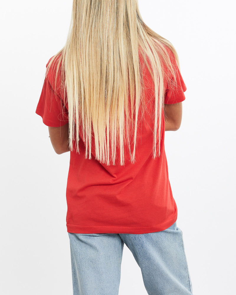 Vintage, 1990, MLB, Cincinnati, Reds, World, Series, Tee, The Real Deal, size extra small, colour Red, newtown, sydney, australia, thrift store, opshop, preloved, secondhand, sustainable, retro, antique, 70s, 80s, 90s, 2000s, 00s, fashion, clothing, streetwear, trendy, garment, style, boutique, store, shop, archive, sale, cheap, best, top, T-Shirts