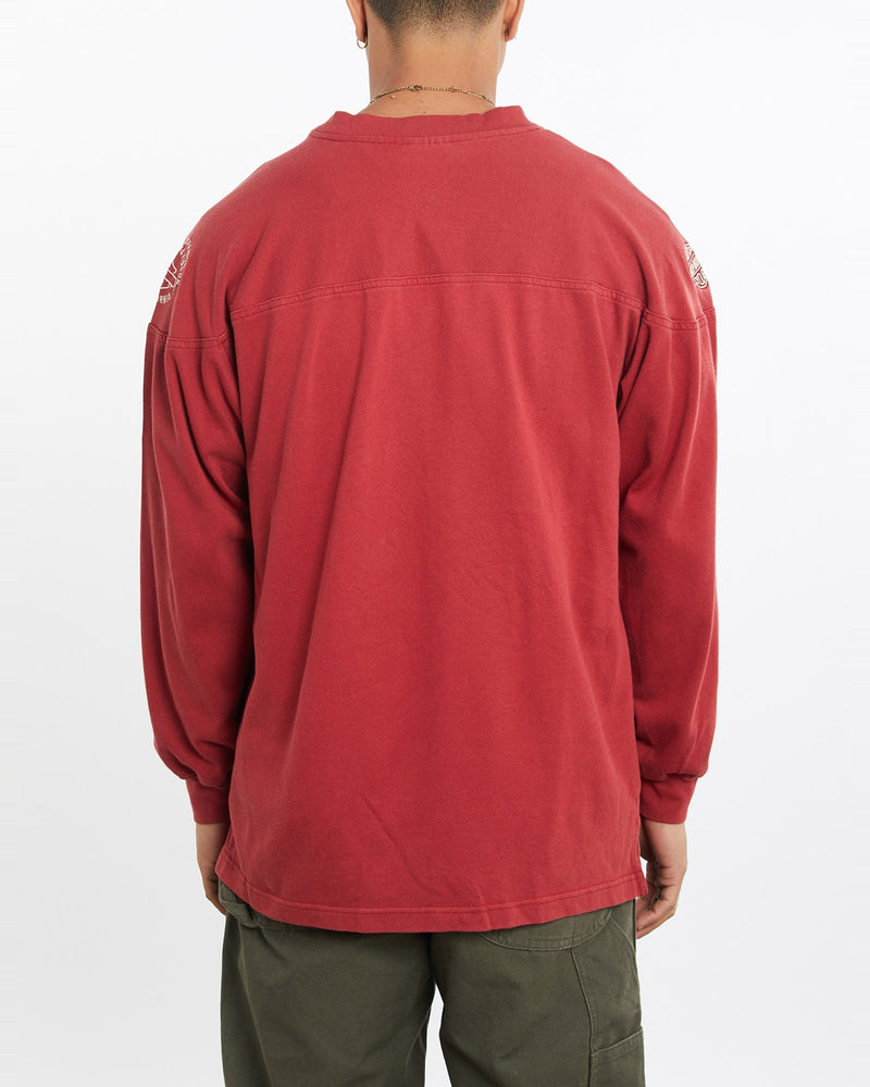 Vintage, Harley, Davidson, Jersey, Sweatshirt, The Real Deal, size large, colour Red, newtown, sydney, australia, thrift store, opshop, preloved, secondhand, sustainable, retro, antique, 70s, 80s, 90s, 2000s, 00s, fashion, clothing, streetwear, trendy, garment, style, boutique, store, shop, archive, sale, cheap, best, top, Sweats and hoodies