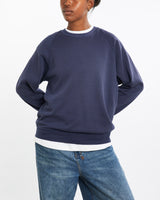 Vintage, 90s, Jerzees, Blank, Sweatshirt, The Real Deal, size medium, colour Navy, newtown, sydney, australia, thrift store, opshop, preloved, secondhand, sustainable, retro, antique, 70s, 80s, 90s, 2000s, 00s, fashion, clothing, streetwear, trendy, garment, style, boutique, store, shop, archive, sale, cheap, best, top, Sweats and hoodies