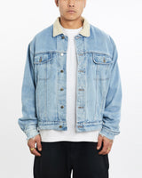 Vintage, Wrangler, Sherpa, Lined, Denim, Jacket, The Real Deal, size extra large, colour Blue, newtown, sydney, australia, thrift store, opshop, preloved, secondhand, sustainable, retro, antique, 70s, 80s, 90s, 2000s, 00s, fashion, clothing, streetwear, trendy, garment, style, boutique, store, shop, archive, sale, cheap, best, top, Jackets