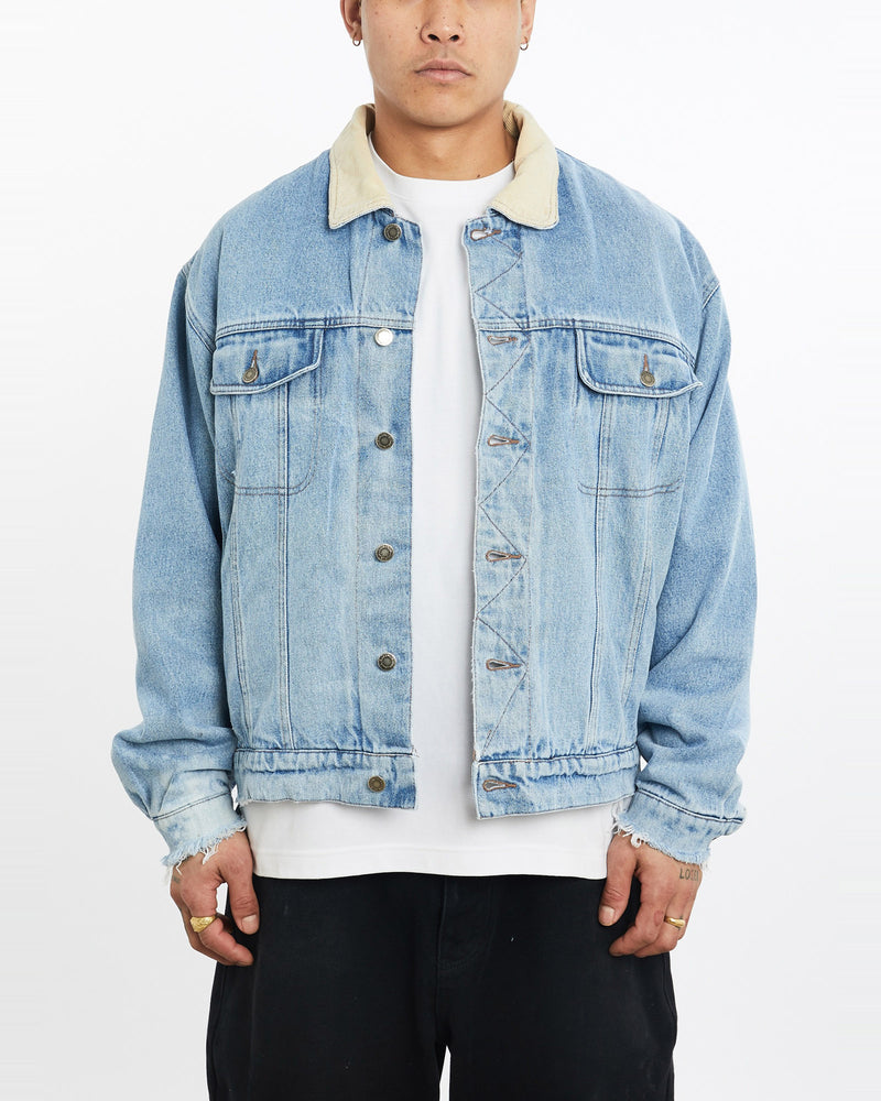 Vintage, Wrangler, Sherpa, Lined, Denim, Jacket, The Real Deal, size extra large, colour Blue, newtown, sydney, australia, thrift store, opshop, preloved, secondhand, sustainable, retro, antique, 70s, 80s, 90s, 2000s, 00s, fashion, clothing, streetwear, trendy, garment, style, boutique, store, shop, archive, sale, cheap, best, top, Jackets