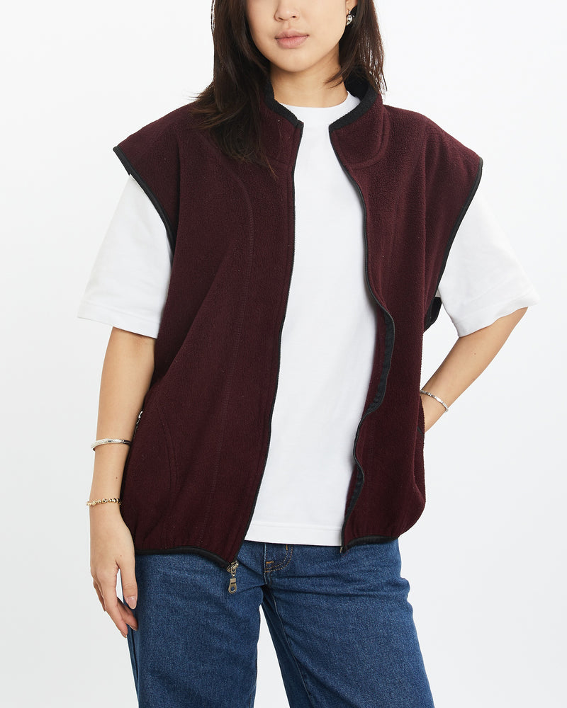 Vintage Champion Full Zip Fleece Vest M