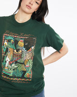 Vintage, 1991, New, Orleans, Bayou, Beat', Tee, The Real Deal, size medium, colour Green, newtown, sydney, australia, thrift store, opshop, preloved, secondhand, sustainable, retro, antique, 70s, 80s, 90s, 2000s, 00s, fashion, clothing, streetwear, trendy, garment, style, boutique, store, shop, archive, sale, cheap, best, top, T-Shirts