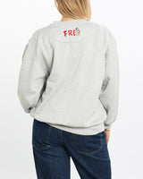 Vintage, 90s, Fred, Flintstone, Cartoon, Sweatshirt, The Real Deal, size medium, colour Grey, newtown, sydney, australia, thrift store, opshop, preloved, secondhand, sustainable, retro, antique, 70s, 80s, 90s, 2000s, 00s, fashion, clothing, streetwear, trendy, garment, style, boutique, store, shop, archive, sale, cheap, best, top, Sweats and hoodies