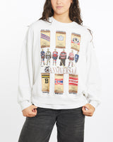 Vintage, 1991, Canadian, Hockey, League, Sweatshirt, The Real Deal, size medium, colour White, newtown, sydney, australia, thrift store, opshop, preloved, secondhand, sustainable, retro, antique, 70s, 80s, 90s, 2000s, 00s, fashion, clothing, streetwear, trendy, garment, style, boutique, store, shop, archive, sale, cheap, best, top, Sweats and hoodies