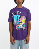 Vintage, 1997, Tweety, Bird, Looney, Tunes, Cartoon, Tee, The Real Deal, size large, colour Purple, newtown, sydney, australia, thrift store, opshop, preloved, secondhand, sustainable, retro, antique, 70s, 80s, 90s, 2000s, 00s, fashion, clothing, streetwear, trendy, garment, style, boutique, store, shop, archive, sale, cheap, best, top, T-Shirts