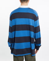 Vintage, 90s, Chaps, Ralph, Lauren, Rugby, Shirt, The Real Deal, size double extra large, colour Blue, newtown, sydney, australia, thrift store, opshop, preloved, secondhand, sustainable, retro, antique, 70s, 80s, 90s, 2000s, 00s, fashion, clothing, streetwear, trendy, garment, style, boutique, store, shop, archive, sale, cheap, best, top, Shirts