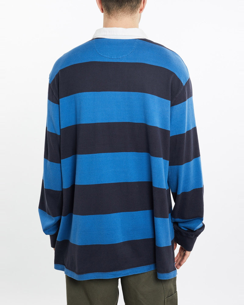 Vintage, 90s, Chaps, Ralph, Lauren, Rugby, Shirt, The Real Deal, size double extra large, colour Blue, newtown, sydney, australia, thrift store, opshop, preloved, secondhand, sustainable, retro, antique, 70s, 80s, 90s, 2000s, 00s, fashion, clothing, streetwear, trendy, garment, style, boutique, store, shop, archive, sale, cheap, best, top, Shirts