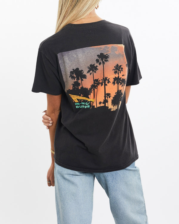 Vintage, In-N-Out, Burger, Tee, The Real Deal, size extra small, colour Black, newtown, sydney, australia, thrift store, opshop, preloved, secondhand, sustainable, retro, antique, 70s, 80s, 90s, 2000s, 00s, fashion, clothing, streetwear, trendy, garment, style, boutique, store, shop, archive, sale, cheap, best, top, T-Shirts