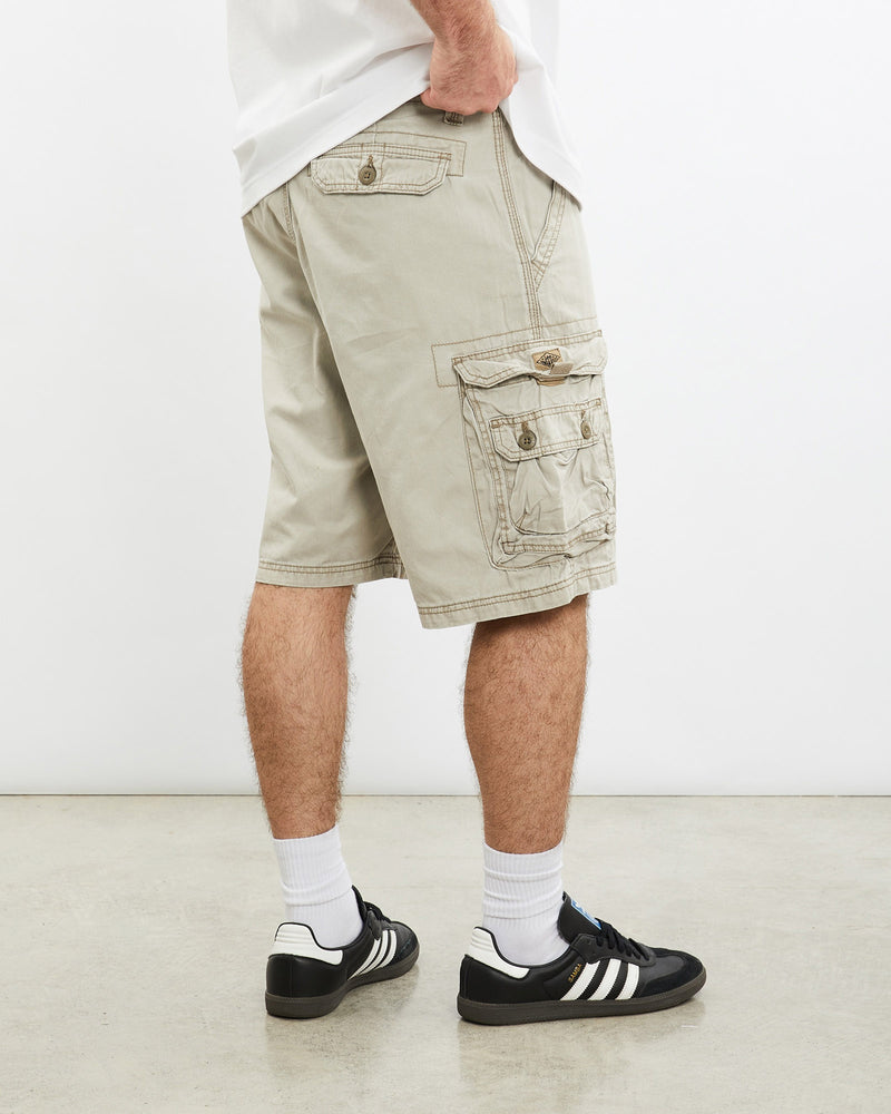 Vintage, Lee, Cargo, Shorts, The Real Deal, size 33", colour Beige, newtown, sydney, australia, thrift store, opshop, preloved, secondhand, sustainable, retro, antique, 70s, 80s, 90s, 2000s, 00s, fashion, clothing, streetwear, trendy, garment, style, boutique, store, shop, archive, sale, cheap, best, top, Shorts