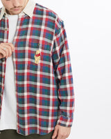 Vintage, 90s, Disney, Winnie, The, Pooh, Flannelette, Button, Up, Shirt, The Real Deal, size extra large, colour Multicolour, newtown, sydney, australia, thrift store, opshop, preloved, secondhand, sustainable, retro, antique, 70s, 80s, 90s, 2000s, 00s, fashion, clothing, streetwear, trendy, garment, style, boutique, store, shop, archive, sale, cheap, best, top, Shirts