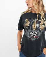 Vintage, WWE, Wrestling, Tee, The Real Deal, size medium, colour Black, newtown, sydney, australia, thrift store, opshop, preloved, secondhand, sustainable, retro, antique, 70s, 80s, 90s, 2000s, 00s, fashion, clothing, streetwear, trendy, garment, style, boutique, store, shop, archive, sale, cheap, best, top, T-Shirts