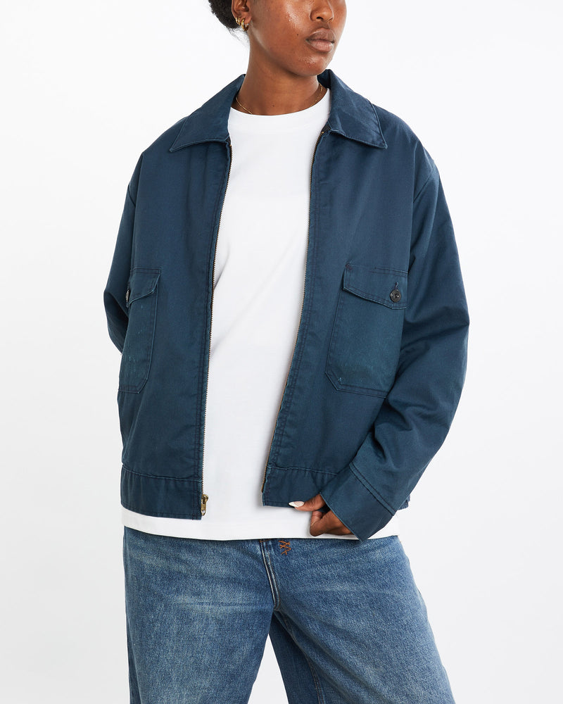 Vintage, Mechanic, Jacket, The Real Deal, size medium, colour Navy, newtown, sydney, australia, thrift store, opshop, preloved, secondhand, sustainable, retro, antique, 70s, 80s, 90s, 2000s, 00s, fashion, clothing, streetwear, trendy, garment, style, boutique, store, shop, archive, sale, cheap, best, top, Jackets