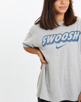 Vintage, Nike, Swoosh, Tee, The Real Deal, size extra small, colour Burgundy, newtown, sydney, australia, thrift store, opshop, preloved, secondhand, sustainable, retro, antique, 70s, 80s, 90s, 2000s, 00s, fashion, clothing, streetwear, trendy, garment, style, boutique, store, shop, archive, sale, cheap, best, top, T-Shirts