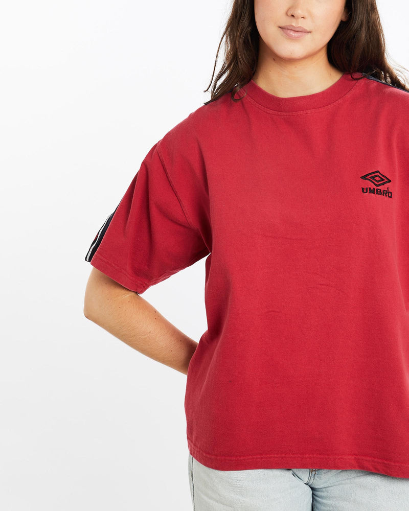 Vintage, 90s, Umbro, Tee, The Real Deal, size medium, colour Red, newtown, sydney, australia, thrift store, opshop, preloved, secondhand, sustainable, retro, antique, 70s, 80s, 90s, 2000s, 00s, fashion, clothing, streetwear, trendy, garment, style, boutique, store, shop, archive, sale, cheap, best, top, T-Shirts