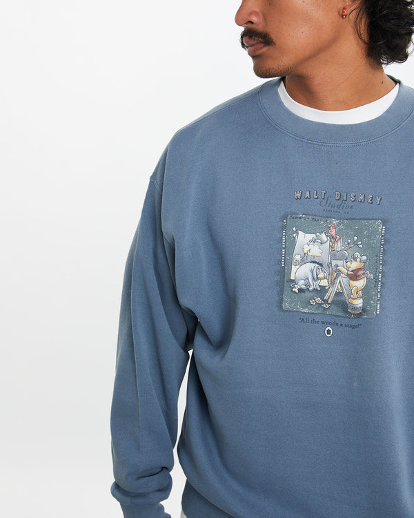 Vintage 90s Disney Winnie The Pooh Sweatshirt <br>L , The Real Deal , newtown, sydney, australia, thrift store, opshop, preloved, secondhand, sustainable, retro, antique, 70s, 80s, 90s, 2000s, 00s, fashion, clothing, streetwear, trendy, garment, style, boutique, store, shop, archive, sale, cheap, best, top