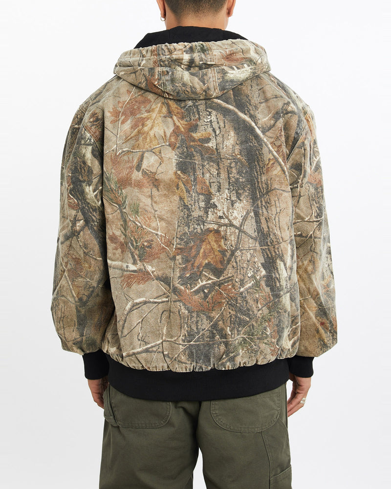 Vintage, 90s, Carhartt, Realtree, Camo, Active', Jacket, The Real Deal, size large, colour Green, newtown, sydney, australia, thrift store, opshop, preloved, secondhand, sustainable, retro, antique, 70s, 80s, 90s, 2000s, 00s, fashion, clothing, streetwear, trendy, garment, style, boutique, store, shop, archive, sale, cheap, best, top, Jackets