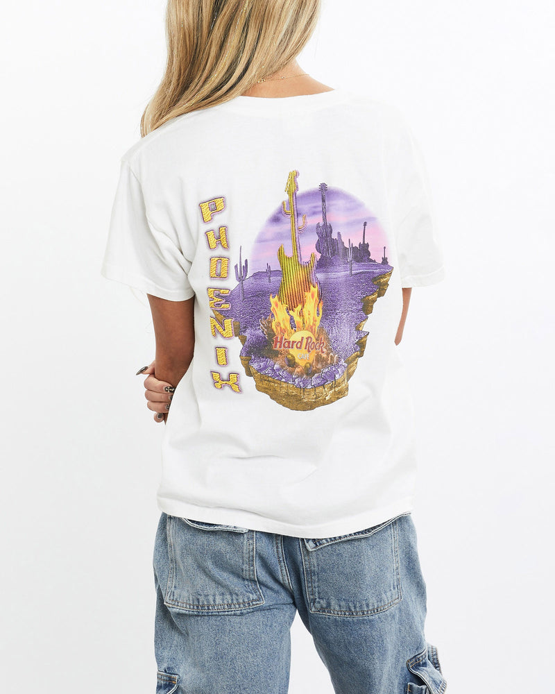 Vintage, 90s, Hard, Rock, Cafe, Tee, The Real Deal, size extra small, colour White, newtown, sydney, australia, thrift store, opshop, preloved, secondhand, sustainable, retro, antique, 70s, 80s, 90s, 2000s, 00s, fashion, clothing, streetwear, trendy, garment, style, boutique, store, shop, archive, sale, cheap, best, top, T-Shirts