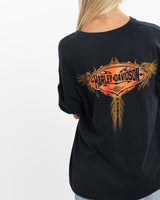 Vintage, Harley, Davidson, Tee, The Real Deal, size small, colour Black, newtown, sydney, australia, thrift store, opshop, preloved, secondhand, sustainable, retro, antique, 70s, 80s, 90s, 2000s, 00s, fashion, clothing, streetwear, trendy, garment, style, boutique, store, shop, archive, sale, cheap, best, top, T-Shirts