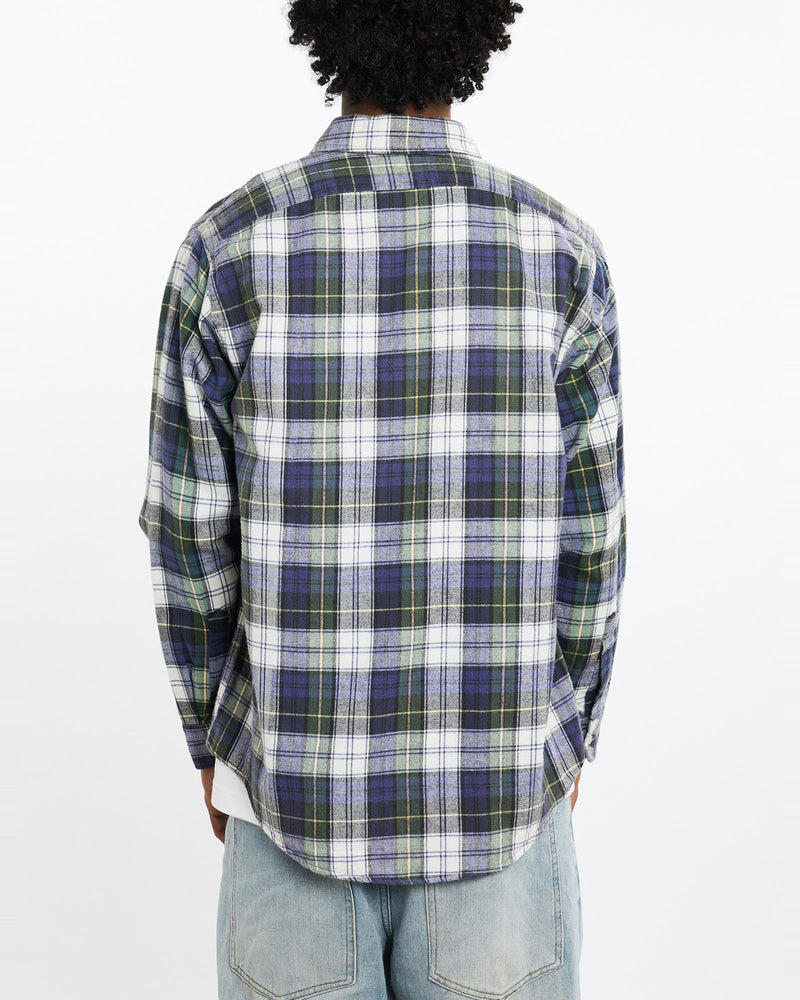 Vintage, 90s, Polo, Ralph, Lauren, Flannelette, Button, Up, Shirt, The Real Deal, size large, colour Multicolour, newtown, sydney, australia, thrift store, opshop, preloved, secondhand, sustainable, retro, antique, 70s, 80s, 90s, 2000s, 00s, fashion, clothing, streetwear, trendy, garment, style, boutique, store, shop, archive, sale, cheap, best, top, Shirts