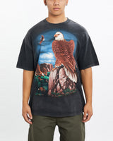 Vintage, 90s, Eagle, Wildlife, Tee, The Real Deal, size large, colour Black, newtown, sydney, australia, thrift store, opshop, preloved, secondhand, sustainable, retro, antique, 70s, 80s, 90s, 2000s, 00s, fashion, clothing, streetwear, trendy, garment, style, boutique, store, shop, archive, sale, cheap, best, top, T-Shirts