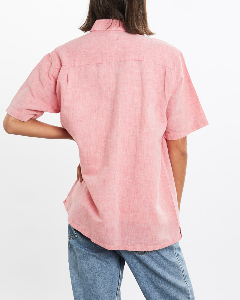 Vintage, 90s, Polo, Ralph, Lauren, Short, Sleeve, Button, Up, Shirt, The Real Deal, size small, colour Pink, newtown, sydney, australia, thrift store, opshop, preloved, secondhand, sustainable, retro, antique, 70s, 80s, 90s, 2000s, 00s, fashion, clothing, streetwear, trendy, garment, style, boutique, store, shop, archive, sale, cheap, best, top, Shirts