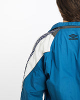 Vintage, 90s, Umbro, Track, Jacket, The Real Deal, size medium, colour Blue, newtown, sydney, australia, thrift store, opshop, preloved, secondhand, sustainable, retro, antique, 70s, 80s, 90s, 2000s, 00s, fashion, clothing, streetwear, trendy, garment, style, boutique, store, shop, archive, sale, cheap, best, top, Jackets