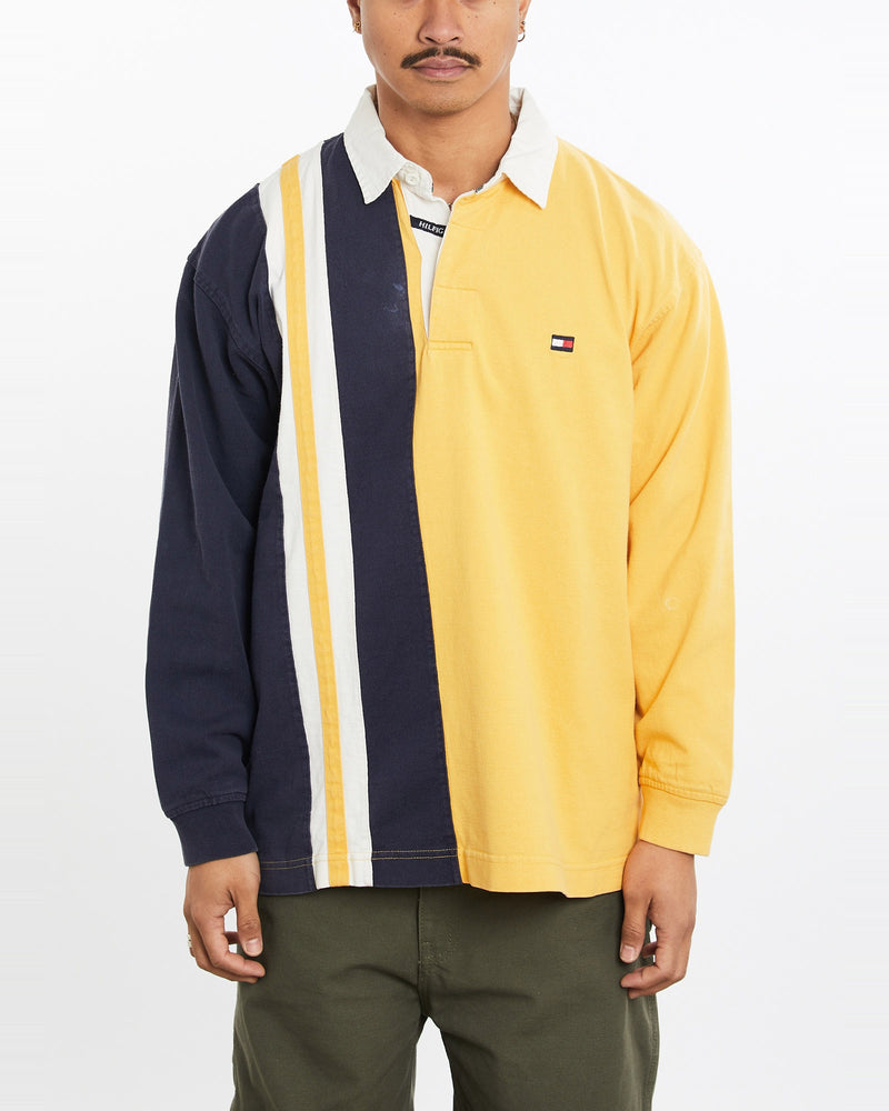 Vintage, 90s, Tommy, Hilfiger, Rugby, Shirt, The Real Deal, size large, colour Multicolour, newtown, sydney, australia, thrift store, opshop, preloved, secondhand, sustainable, retro, antique, 70s, 80s, 90s, 2000s, 00s, fashion, clothing, streetwear, trendy, garment, style, boutique, store, shop, archive, sale, cheap, best, top, Shirts