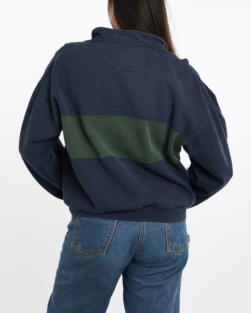 Vintage, Chaps, Ralph, Lauren, Quarter, Zip, Sweatshirt, The Real Deal, size medium, colour Multicolour, newtown, sydney, australia, thrift store, opshop, preloved, secondhand, sustainable, retro, antique, 70s, 80s, 90s, 2000s, 00s, fashion, clothing, streetwear, trendy, garment, style, boutique, store, shop, archive, sale, cheap, best, top, Sweats and hoodies