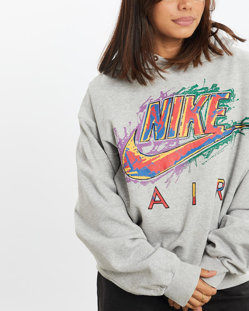 Vintage, 90s, Nike, Air, Hooded, Sweatshirt, The Real Deal, size extra small, colour Green, newtown, sydney, australia, thrift store, opshop, preloved, secondhand, sustainable, retro, antique, 70s, 80s, 90s, 2000s, 00s, fashion, clothing, streetwear, trendy, garment, style, boutique, store, shop, archive, sale, cheap, best, top, Sweats and hoodies