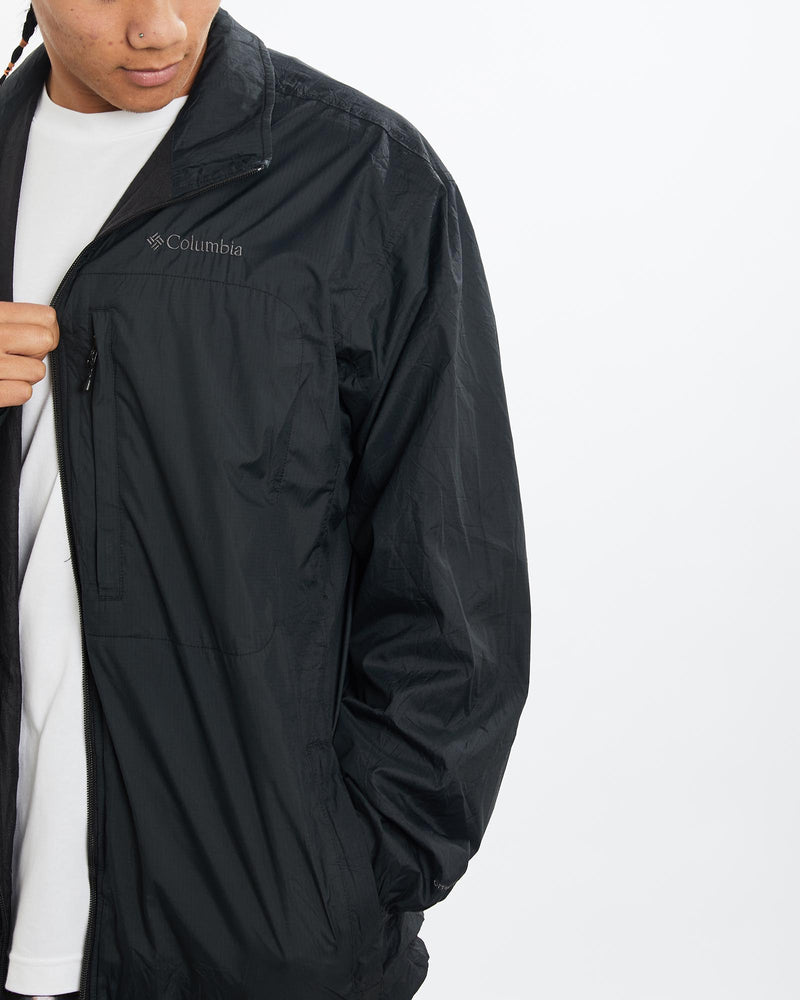 Vintage, Columbia, Windbreaker, Jacket, The Real Deal, size extra large, colour Black, newtown, sydney, australia, thrift store, opshop, preloved, secondhand, sustainable, retro, antique, 70s, 80s, 90s, 2000s, 00s, fashion, clothing, streetwear, trendy, garment, style, boutique, store, shop, archive, sale, cheap, best, top, Jackets