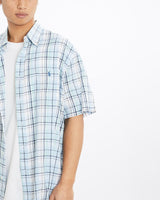 Vintage, 90s, Polo, Ralph, Lauren, Short, Sleeve, Button, Up, Shirt, The Real Deal, size large, colour Blue, newtown, sydney, australia, thrift store, opshop, preloved, secondhand, sustainable, retro, antique, 70s, 80s, 90s, 2000s, 00s, fashion, clothing, streetwear, trendy, garment, style, boutique, store, shop, archive, sale, cheap, best, top, Shirts