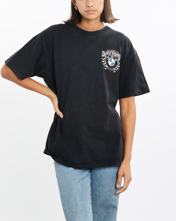 Vintage, Daytona, BMW, Motorcycles, Tee, The Real Deal, size small, colour Black, newtown, sydney, australia, thrift store, opshop, preloved, secondhand, sustainable, retro, antique, 70s, 80s, 90s, 2000s, 00s, fashion, clothing, streetwear, trendy, garment, style, boutique, store, shop, archive, sale, cheap, best, top, T-Shirts