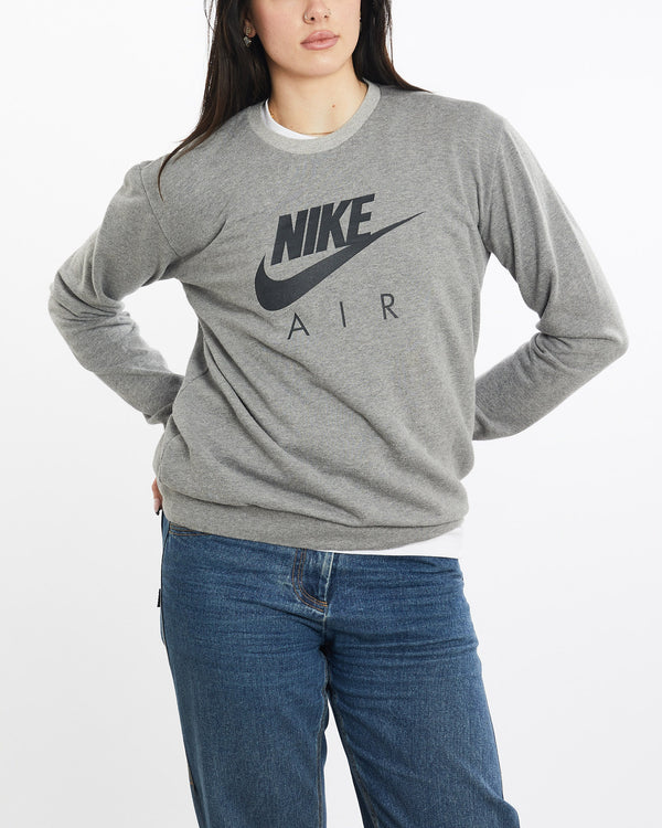 Vintage, 90s, Nike, Sweatshirt, The Real Deal, size medium, colour Grey, newtown, sydney, australia, thrift store, opshop, preloved, secondhand, sustainable, retro, antique, 70s, 80s, 90s, 2000s, 00s, fashion, clothing, streetwear, trendy, garment, style, boutique, store, shop, archive, sale, cheap, best, top, Sweats and hoodies