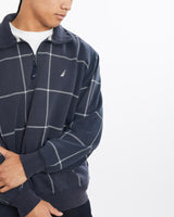 Vintage, Nautica, Quarter, Zip, Sweatshirt, The Real Deal, size medium, colour Navy, newtown, sydney, australia, thrift store, opshop, preloved, secondhand, sustainable, retro, antique, 70s, 80s, 90s, 2000s, 00s, fashion, clothing, streetwear, trendy, garment, style, boutique, store, shop, archive, sale, cheap, best, top, Sweats and hoodies