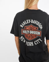 Vintage, 1997, Harley, Davidson, Tee, The Real Deal, size medium, colour Black, newtown, sydney, australia, thrift store, opshop, preloved, secondhand, sustainable, retro, antique, 70s, 80s, 90s, 2000s, 00s, fashion, clothing, streetwear, trendy, garment, style, boutique, store, shop, archive, sale, cheap, best, top, T-Shirts
