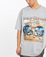 Vintage, NFL, Texans, vs, Giants, Tee, The Real Deal, size extra large, colour Grey, newtown, sydney, australia, thrift store, opshop, preloved, secondhand, sustainable, retro, antique, 70s, 80s, 90s, 2000s, 00s, fashion, clothing, streetwear, trendy, garment, style, boutique, store, shop, archive, sale, cheap, best, top, T-Shirts