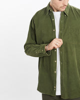 Vintage, 90s, Wrangler, Corduroy, Button, Up, Shirt, The Real Deal, size extra large, colour Green, newtown, sydney, australia, thrift store, opshop, preloved, secondhand, sustainable, retro, antique, 70s, 80s, 90s, 2000s, 00s, fashion, clothing, streetwear, trendy, garment, style, boutique, store, shop, archive, sale, cheap, best, top, Shirts