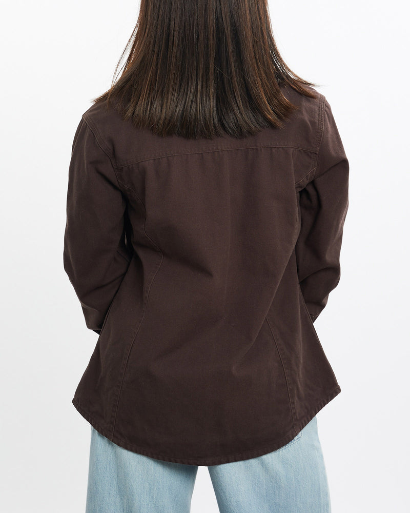 Vintage, Carhartt, Flannel, Lined, Button, Up, Shirt, The Real Deal, size extra small, colour Brown, newtown, sydney, australia, thrift store, opshop, preloved, secondhand, sustainable, retro, antique, 70s, 80s, 90s, 2000s, 00s, fashion, clothing, streetwear, trendy, garment, style, boutique, store, shop, archive, sale, cheap, best, top, Shirts