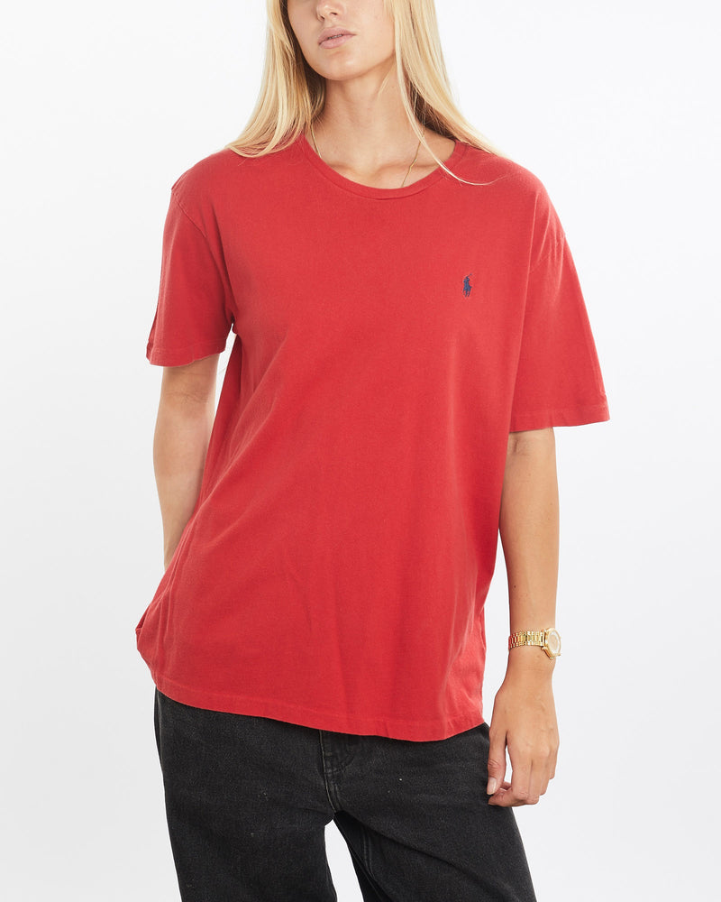 Vintage, 90s, Polo, Ralph, Lauren, Tee, The Real Deal, size medium, colour Red, newtown, sydney, australia, thrift store, opshop, preloved, secondhand, sustainable, retro, antique, 70s, 80s, 90s, 2000s, 00s, fashion, clothing, streetwear, trendy, garment, style, boutique, store, shop, archive, sale, cheap, best, top, T-Shirts
