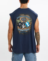 Vintage, Harley, Davidson, Tank, The Real Deal, size extra large, colour Blue, newtown, sydney, australia, thrift store, opshop, preloved, secondhand, sustainable, retro, antique, 70s, 80s, 90s, 2000s, 00s, fashion, clothing, streetwear, trendy, garment, style, boutique, store, shop, archive, sale, cheap, best, top, T-Shirts