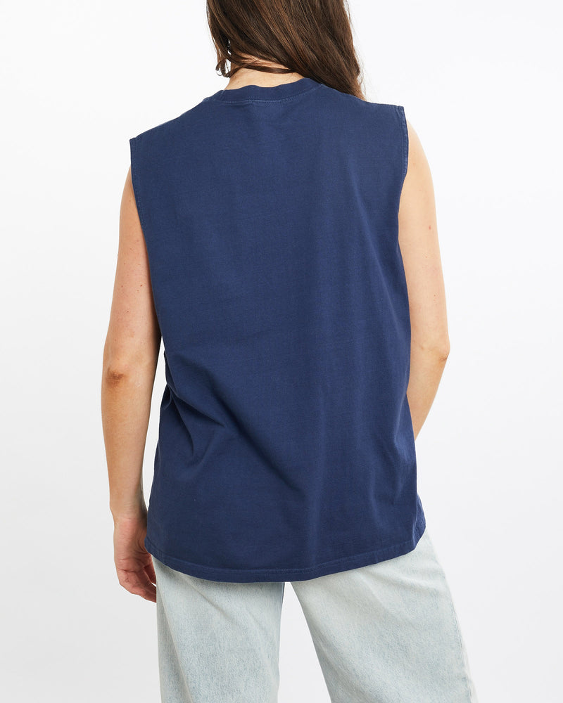 Vintage, Nike, Tank, The Real Deal, size medium, colour Blue, newtown, sydney, australia, thrift store, opshop, preloved, secondhand, sustainable, retro, antique, 70s, 80s, 90s, 2000s, 00s, fashion, clothing, streetwear, trendy, garment, style, boutique, store, shop, archive, sale, cheap, best, top, T-Shirts