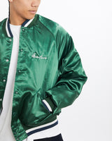 Vintage, 90s, Motor, Convoy', Satin, Bomber, Jacket, The Real Deal, size large, colour Green, newtown, sydney, australia, thrift store, opshop, preloved, secondhand, sustainable, retro, antique, 70s, 80s, 90s, 2000s, 00s, fashion, clothing, streetwear, trendy, garment, style, boutique, store, shop, archive, sale, cheap, best, top, Jackets