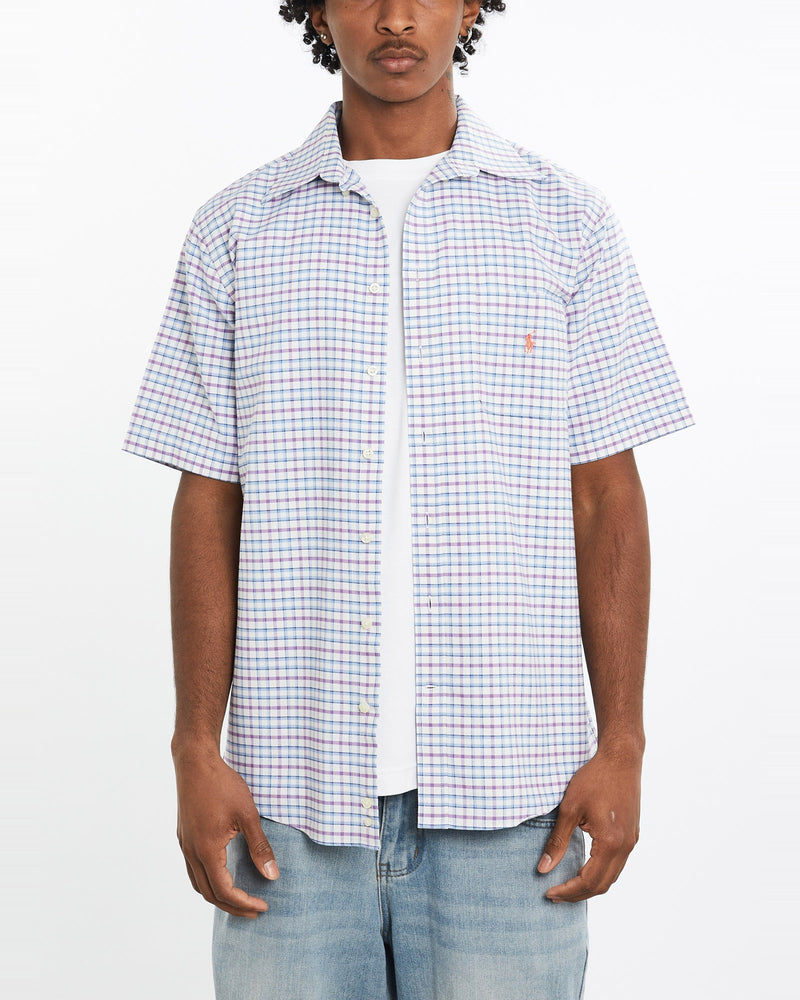 Vintage, 90s, Polo, Ralph, Lauren, Short, Sleeve, Button, Up, Shirt, The Real Deal, size large, colour Multicolour, newtown, sydney, australia, thrift store, opshop, preloved, secondhand, sustainable, retro, antique, 70s, 80s, 90s, 2000s, 00s, fashion, clothing, streetwear, trendy, garment, style, boutique, store, shop, archive, sale, cheap, best, top, Shirts