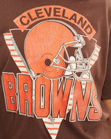 Vintage, 80s, NFL, Cleveland, Browns, Tee, The Real Deal, size extra small, colour Black, newtown, sydney, australia, thrift store, opshop, preloved, secondhand, sustainable, retro, antique, 70s, 80s, 90s, 2000s, 00s, fashion, clothing, streetwear, trendy, garment, style, boutique, store, shop, archive, sale, cheap, best, top, T-Shirts